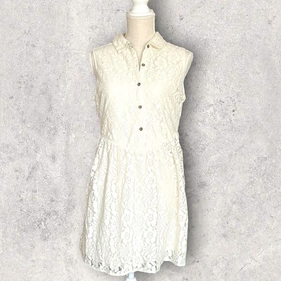 Volcom | Juniors Not So Classic Dress in Cream Lace Size Small - Picture 1 of 11